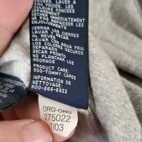 Tommy Hilfiger Gray Nylon Jacket Size XL Vintage - Picture 10 of 10